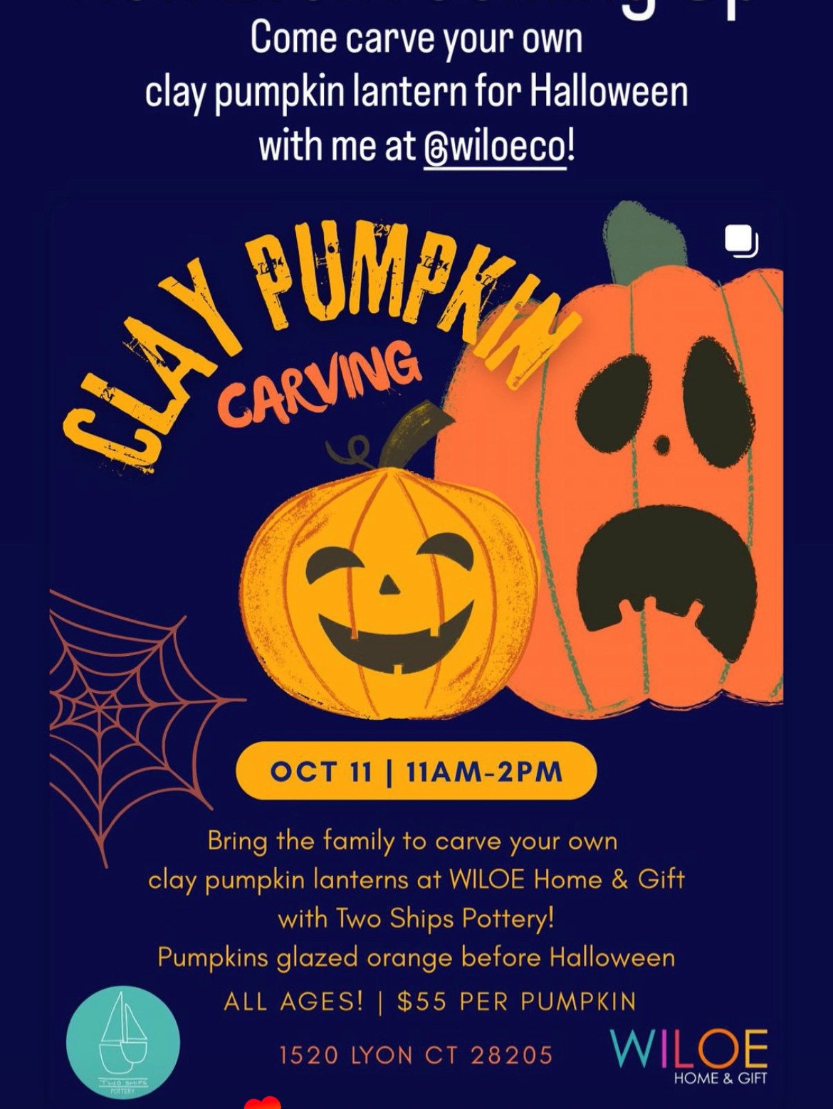 Sign-Up Fee | Clay Pumpkin Carving